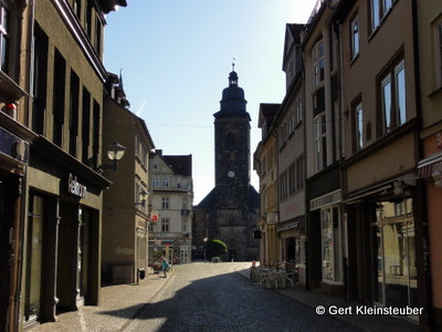 Marktstraße mit Blick zur Margarethenkirche