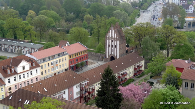 Blick auf Neubrandenburg von der Konzertkirche