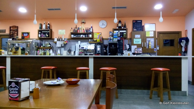 die neue Bar in der Herberge Horreo in Olveiroa